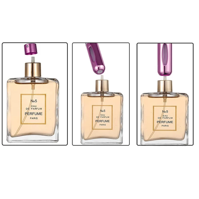 Parfüm utántöltő flakon-lila