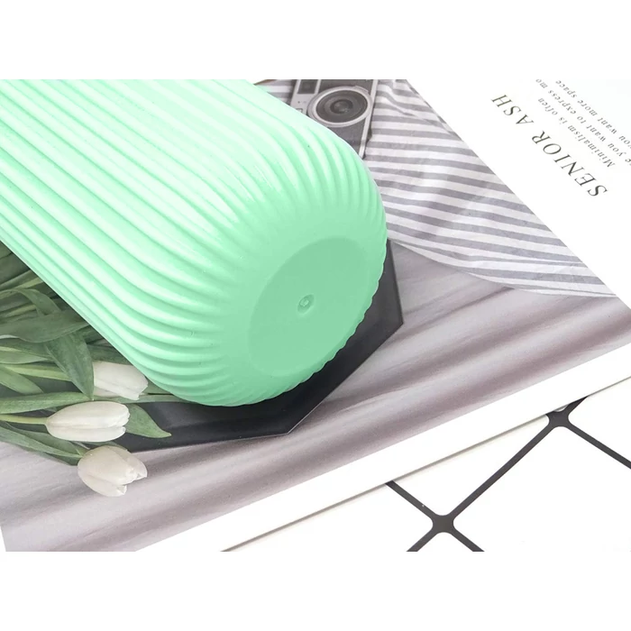 Fogkefe és fogkrém tartó utazáshoz-Zöld