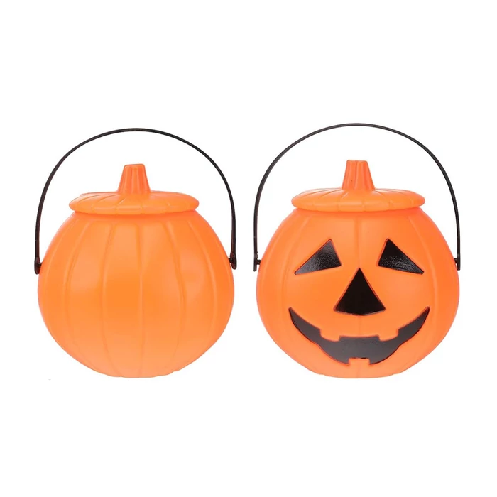 Mosolygó Halloween tök tároló edény