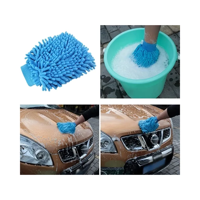 Mikroszálas szövetkesztyű autómosáshoz