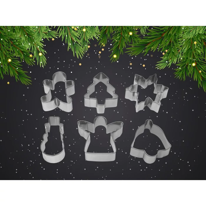 6 darabos karácsonyi mézeskalács formák