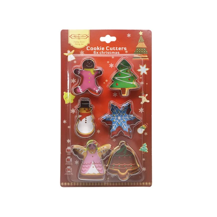 6 darabos karácsonyi mézeskalács formák