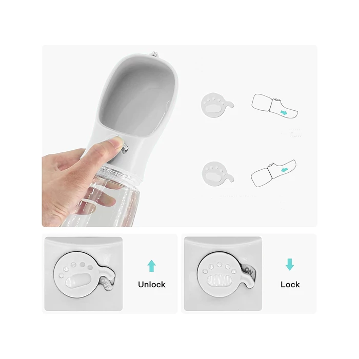 Hordozható kutya itatópalack – 380 ml