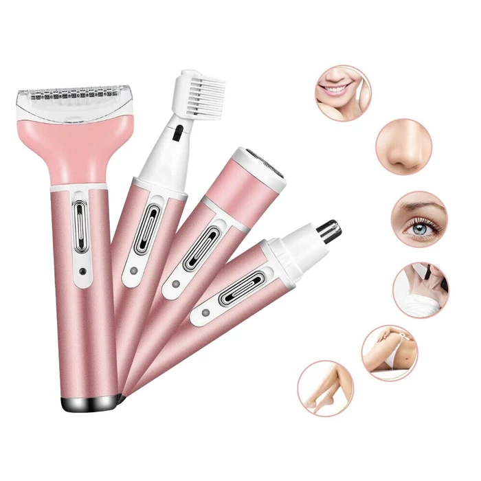 Akkus 4 az 1-ben epilátor készlet