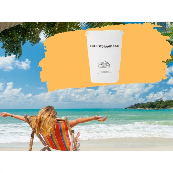 Vízálló utazótasak zokniknak, 28 x 18 cm