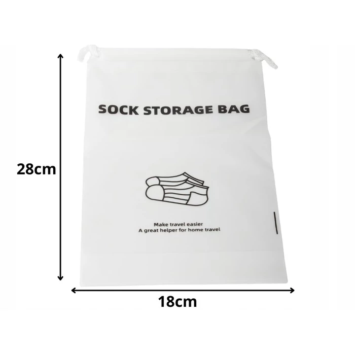 Vízálló utazótasak zokniknak, 28 x 18 cm