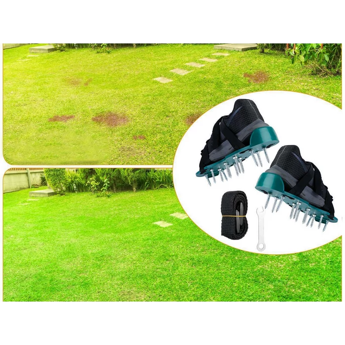 Cipőre rögzíthető gyepszellőztető talp