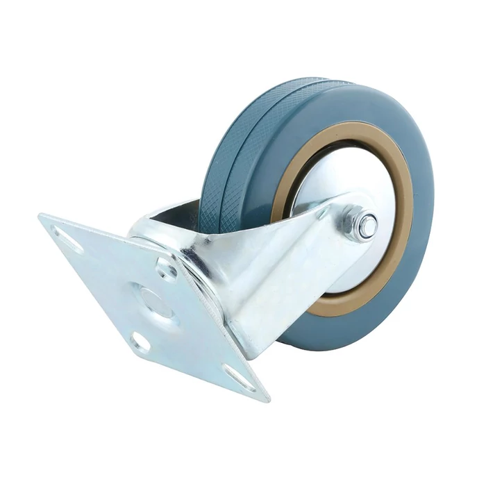 Talplemezes műszerkocsi kerék, 100 mm