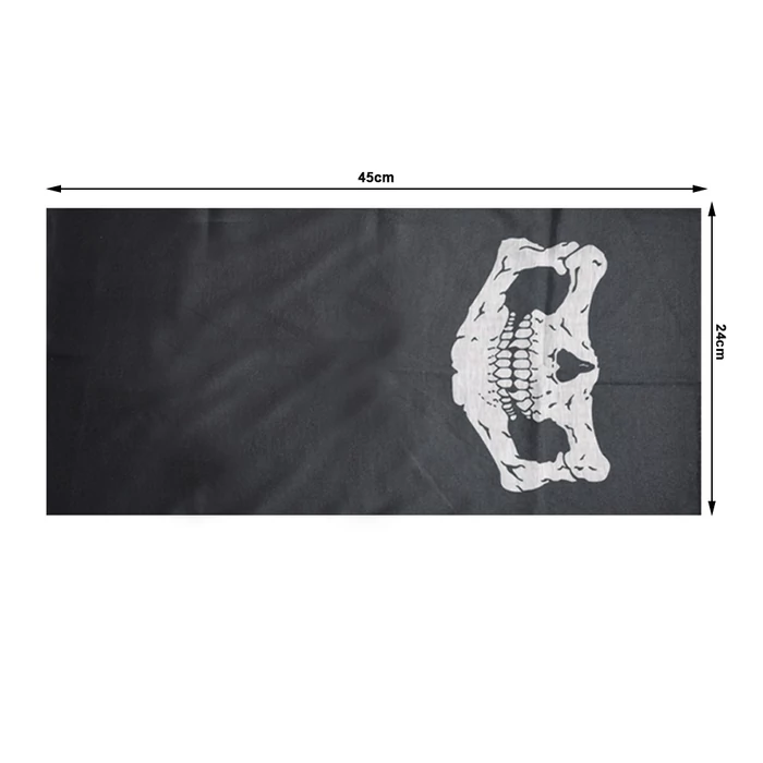 Unisex csősál koponya mintával