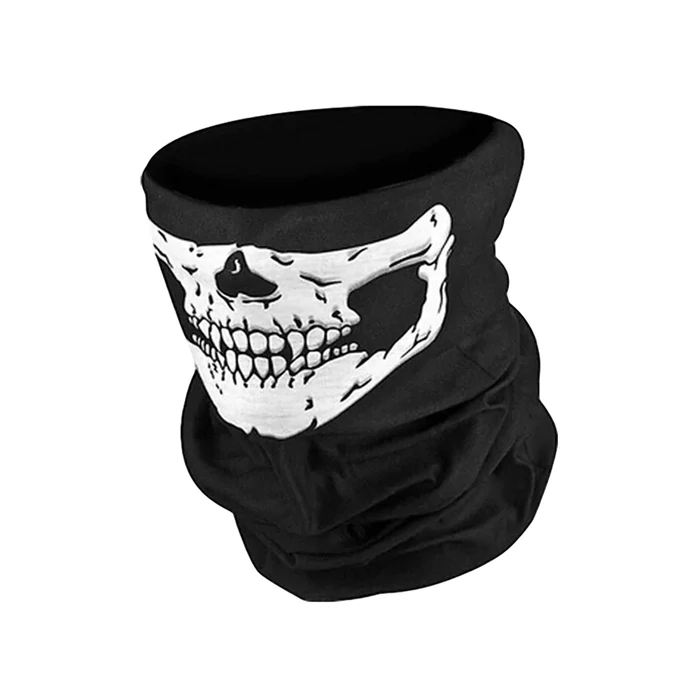 Unisex csősál koponya mintával