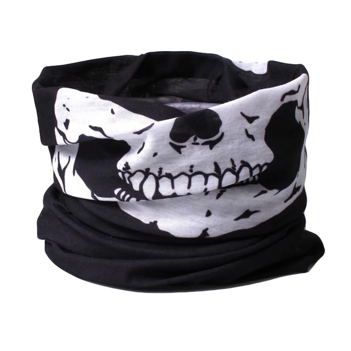 Unisex csősál koponya mintával