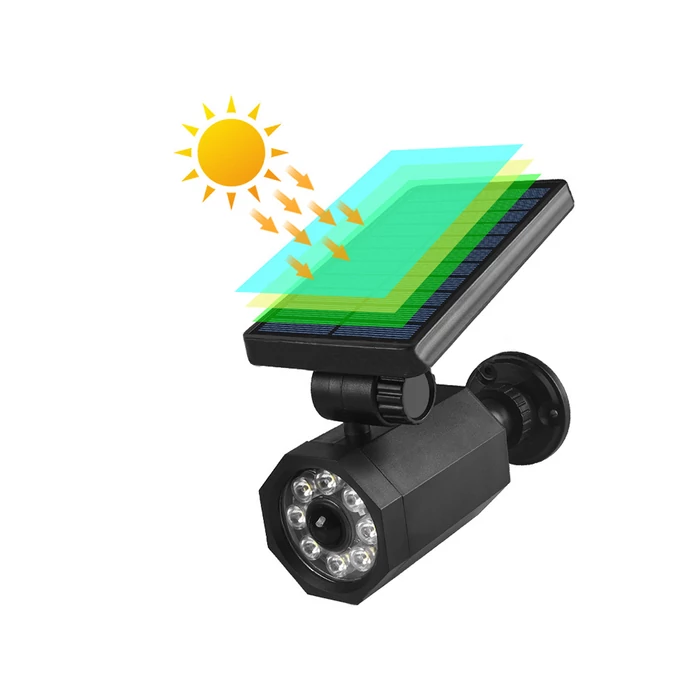 Napelemes LED lámpa szürkület- és mozgásérzékelővel