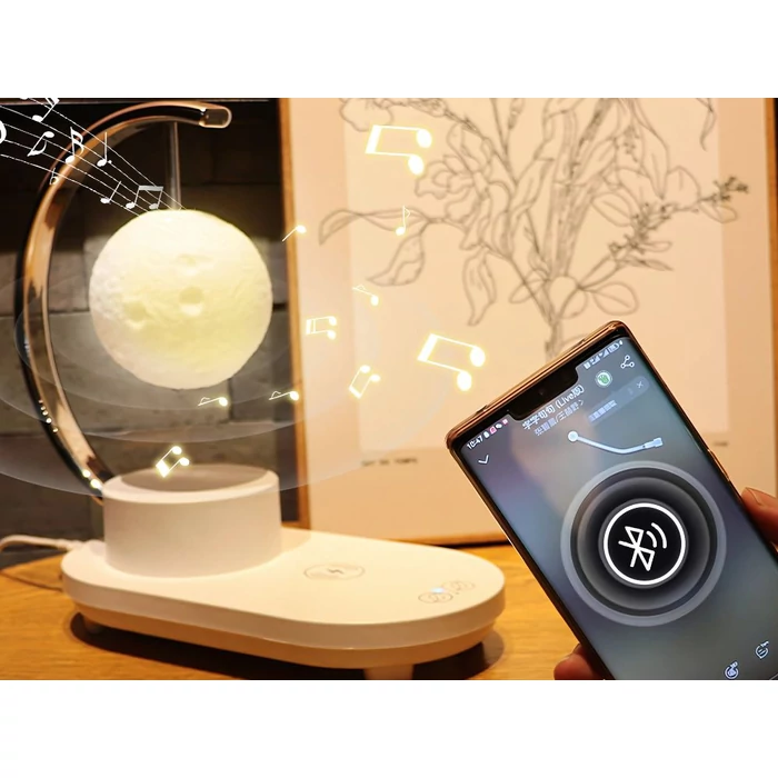 Színes éjszakai LED lámpa Bluetooth hangszóróval