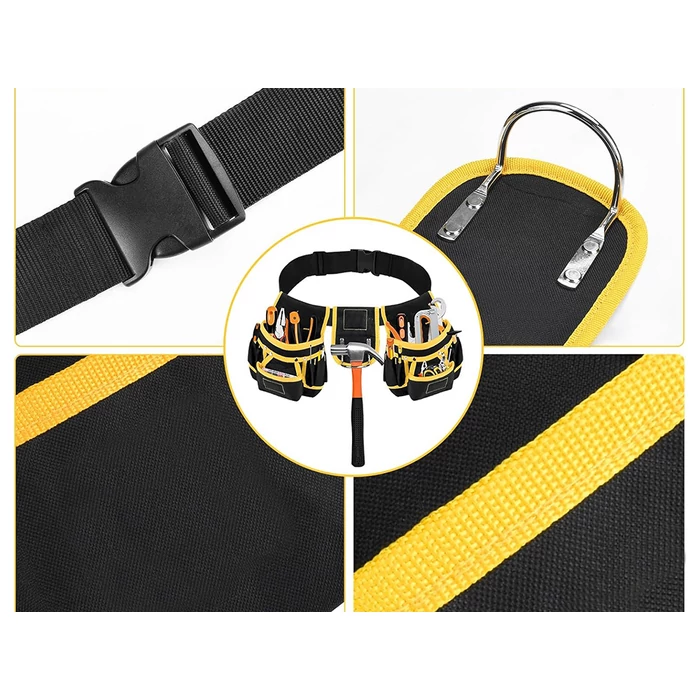 Szerszámöv 22 zsebbel, kalapácstartóval, 120 cm