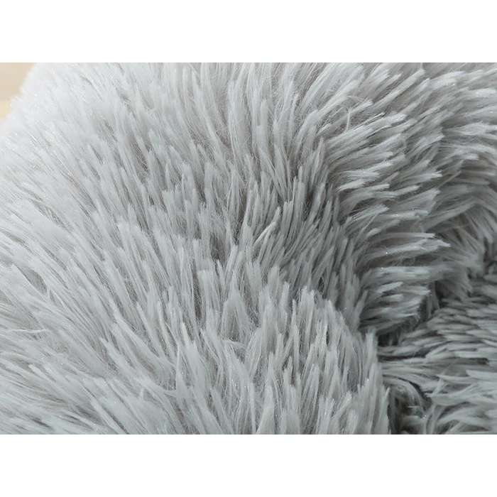 Kutya, macska plüss fekhely, 100 x 15 cm, világos szürke