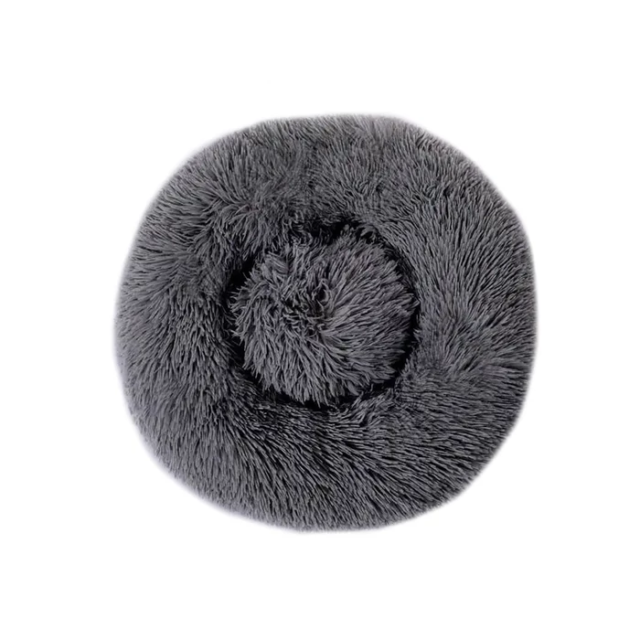 Kutya, macska plüss fekhely, 100 x 15 cm, sötét szürke