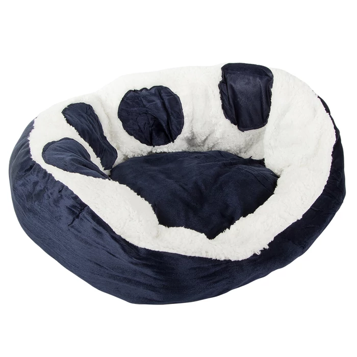 Plüss kutya fekhely, sötétkék, 60 cm
