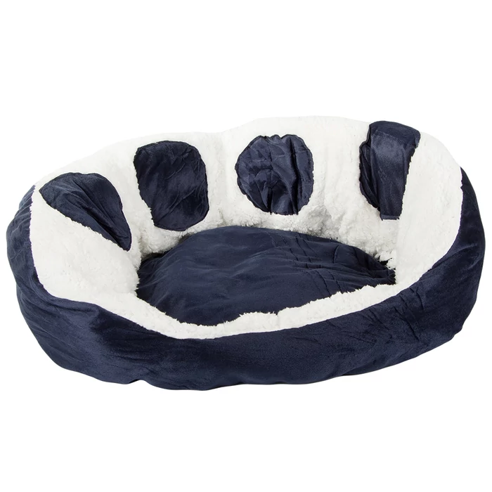 Plüss kutya fekhely, sötétkék, 60 cm