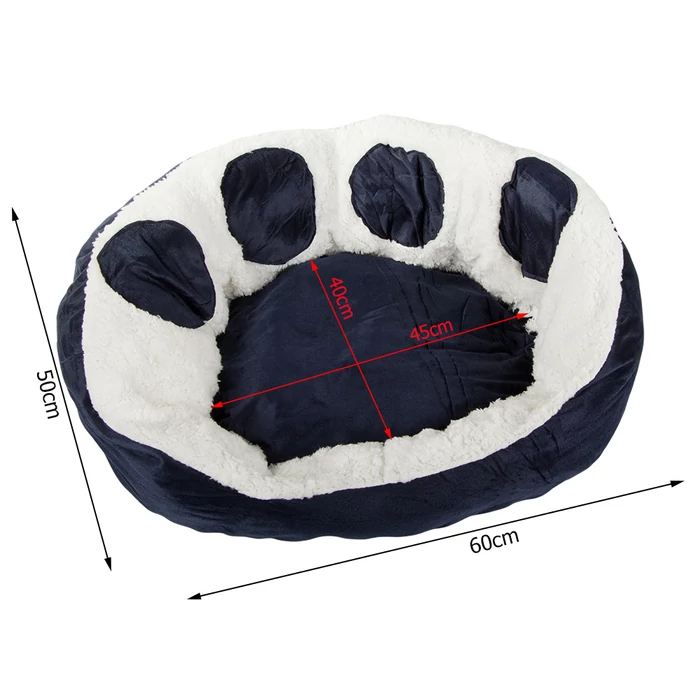 Plüss kutya fekhely, sötétkék, 60 cm
