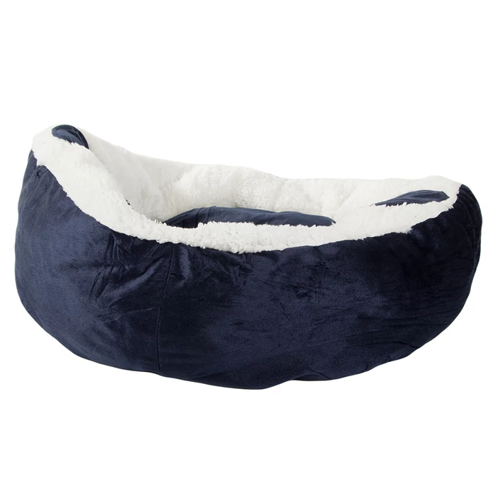 Plüss kutya fekhely, sötétkék, 60 cm
