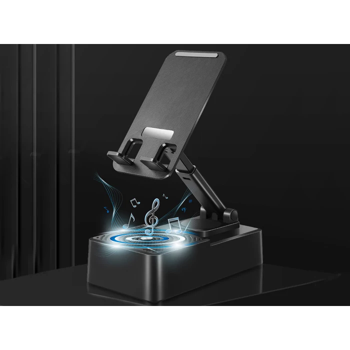 Tablet- és telefontartó Bluetooth hangszóróval