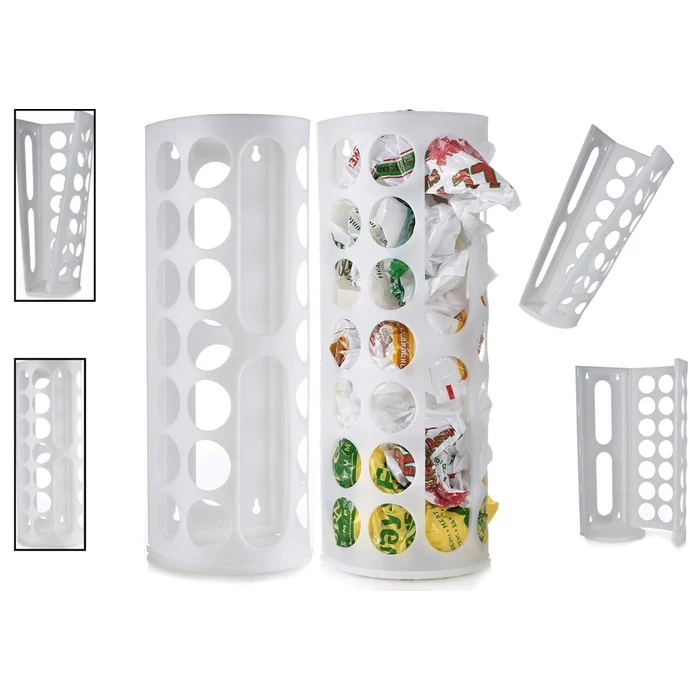 Műanyag zacskó szervező, fehér