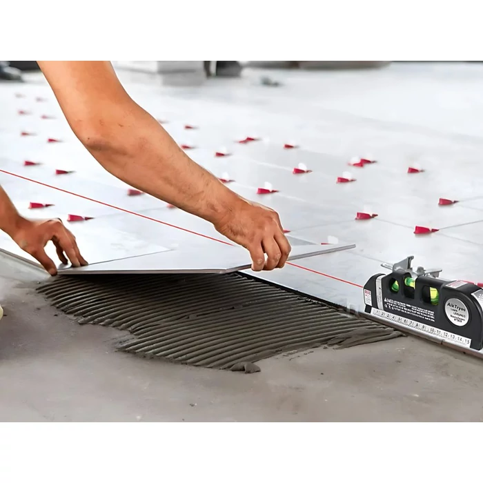 3 az 1-ben lézeres vízmérték mérőszalaggal