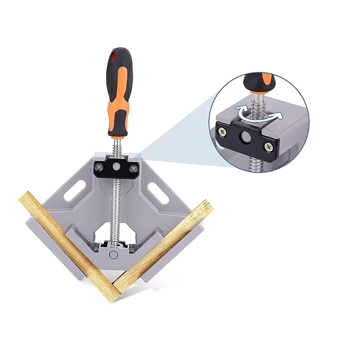 Asztalos sarokszorító bilincs, 0-75 mm