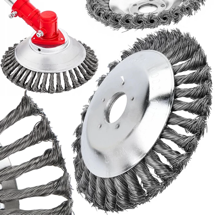 Drót körkefe benzines fűkaszákhoz, 200 mm