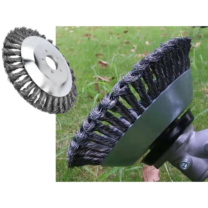 Drót körkefe benzines fűkaszákhoz, 200 mm