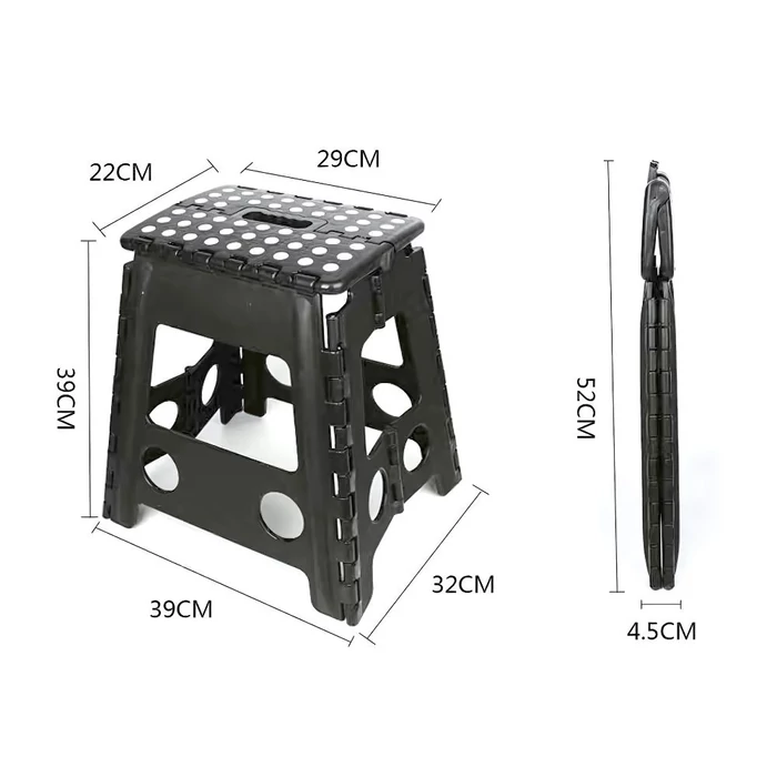 Összecsukható fellépő zsámoly, 100 kg, 39 cm