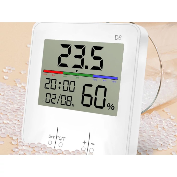 Digitális hő- és páratartalom mérő dátum funkcióval