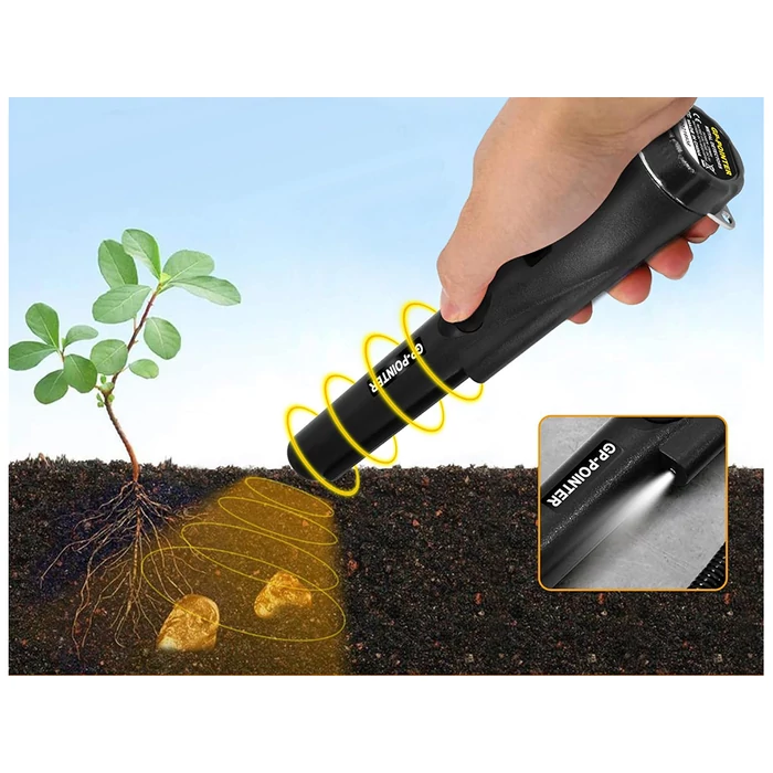 Kézi, elemes GP-Pointer vízálló fémdetektor tokkal