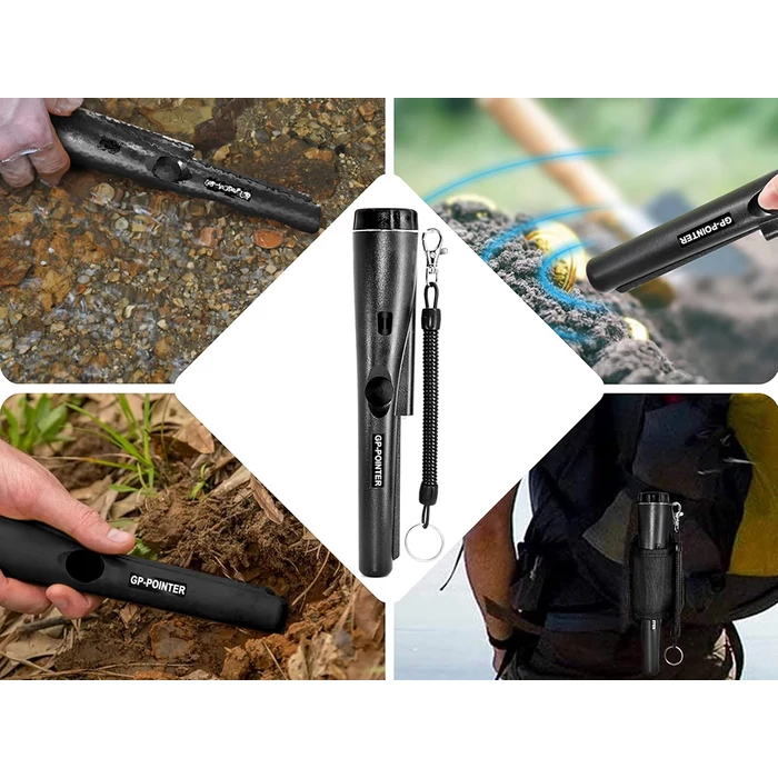 Kézi, elemes GP-Pointer vízálló fémdetektor tokkal