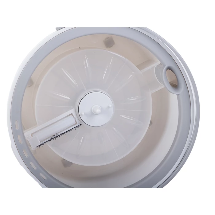 Teleszkópos felmosó kerekes vödörrel, 2 mikroszálas párnával