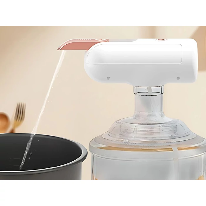 Akkumulátoros vízadagoló szivattyú 5-18.9 literes palackokhoz, fehér