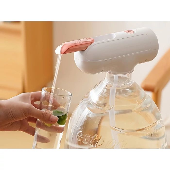 Akkumulátoros vízadagoló szivattyú 5-18.9 literes palackokhoz, fehér