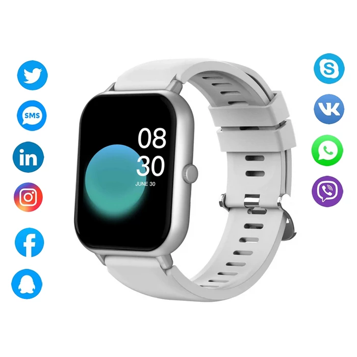 Okosóra számos funkcióval, szürke