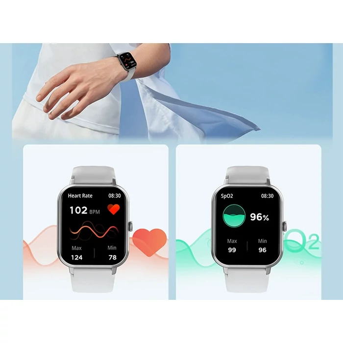 Okosóra számos funkcióval, szürke