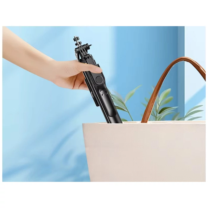 Teleszkópos telefontartó állvány bluetooth távirányítóval, 178 cm