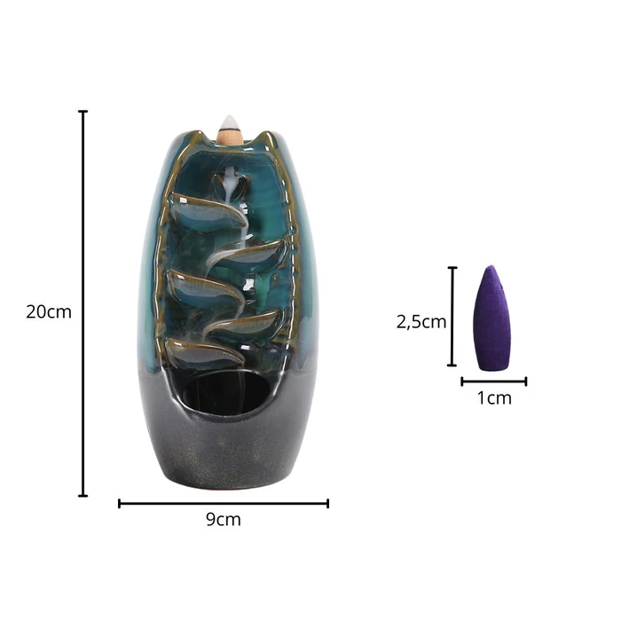 Visszaáramló füstölőkúp tartó 10 db füstölőkúppal