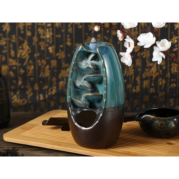 Visszaáramló füstölőkúp tartó 10 db füstölőkúppal