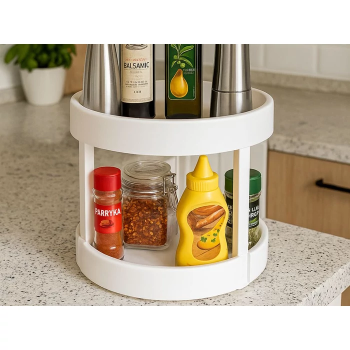 Kétszintes, forgó konyhai rendszerező