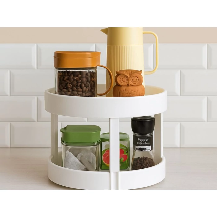 Kétszintes, forgó konyhai rendszerező