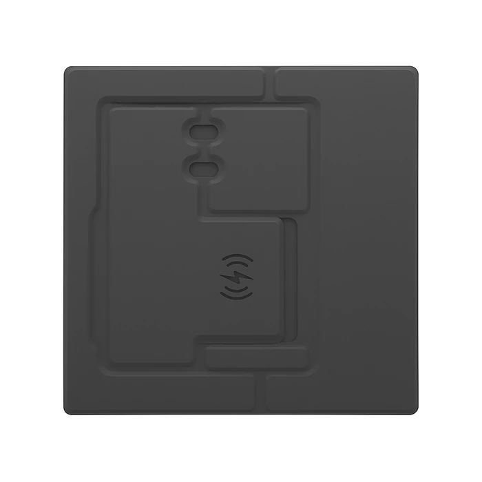 Egérpad induktív telefontöltővel és tolltartóval