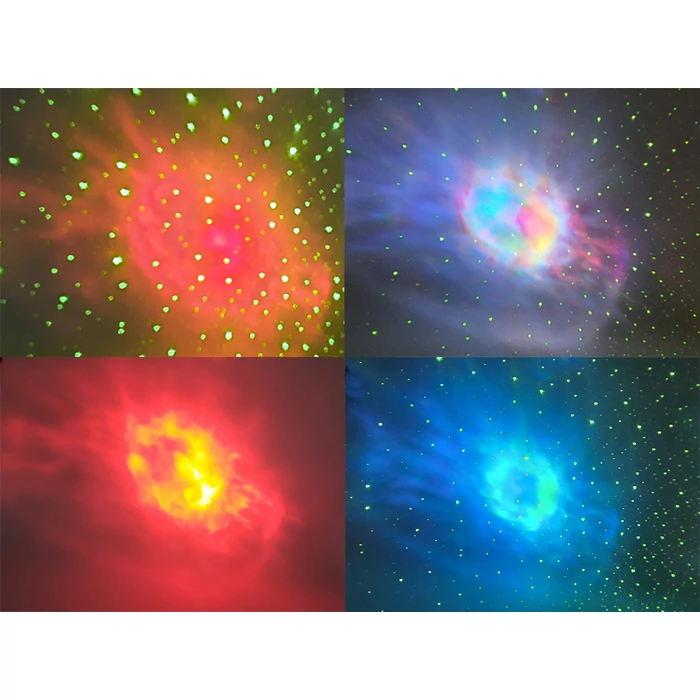 Űrhajós csillagprojektor éjszakai fény Bluetooth hangszóróval, távirányítóval