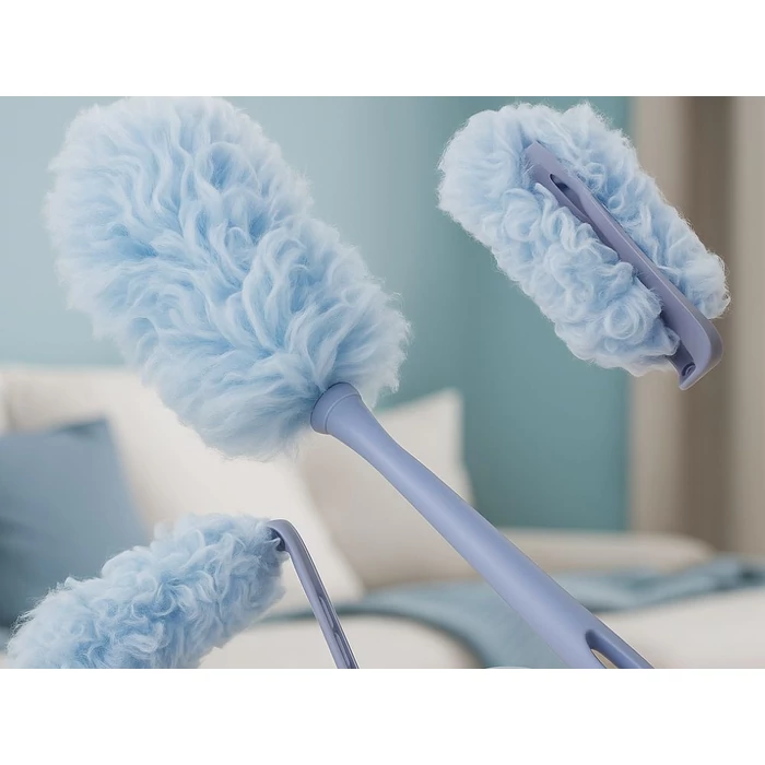 Mikroszálas portörlő kihajtható nyéllel, 35 cm