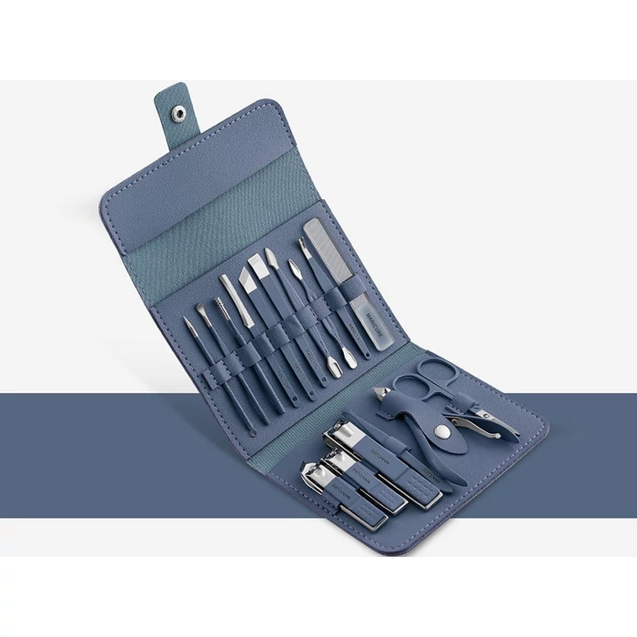 16 darabos manikűr - pedikűr készlet tokban