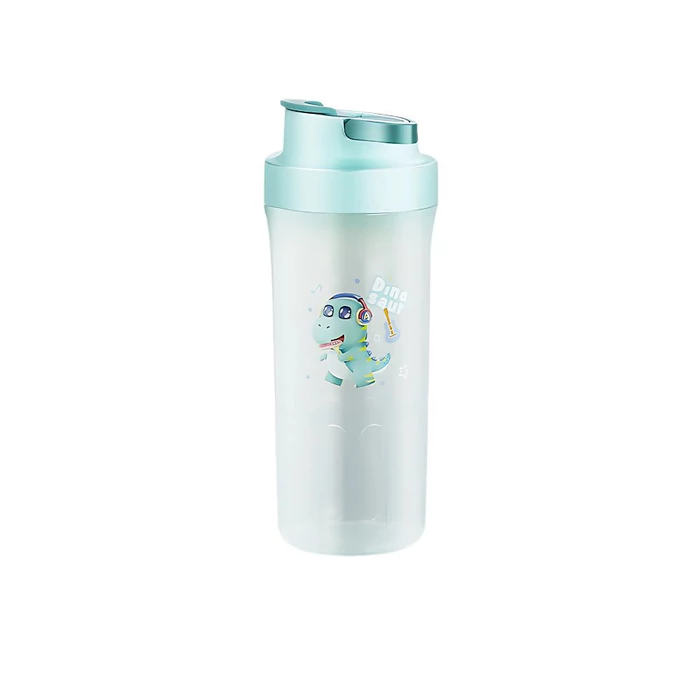 Étkeződoboz vizespalackkal és evőeszközökkel gyerekeknek, zöld