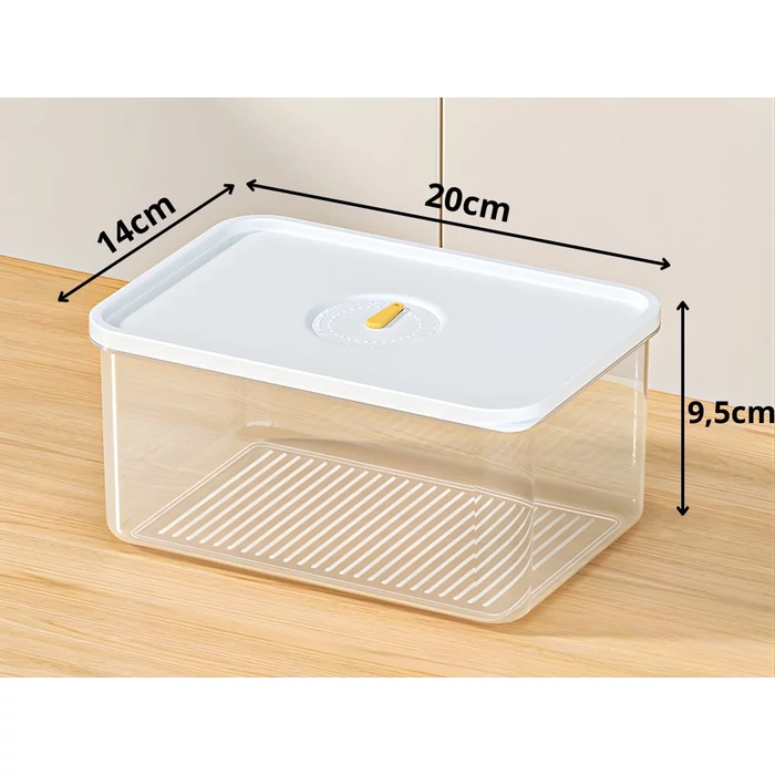 Fedeles élelmiszer-tároló dátumjelzővel, 2.5 liter